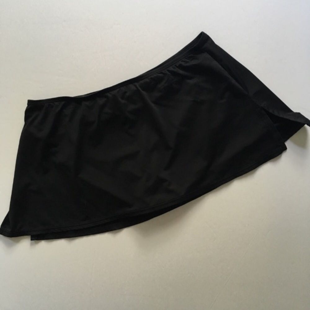 Women's XL Coco Reef Black Mini Stretchy Swim Skirt Swimsuit Bottom